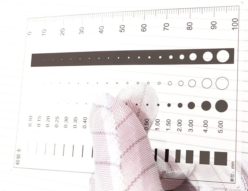 ORBITRANSIT Flaw SEC Size Estimation Chart Dirt Test Gauge for Dot and Line Defects Measuring (1) - Image 2